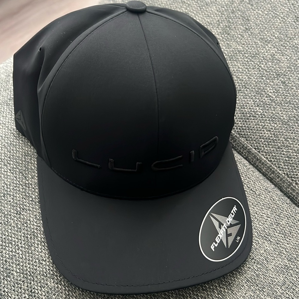 Lucid Motors fitted black cap /hat
